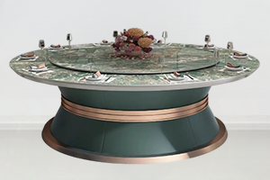 酒店會所高（gāo）檔輕（qīng）奢大（dà）理（lǐ）石電動餐桌