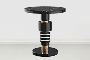 清吧時尚大理（lǐ）石酒吧桌（zhuō）_不鏽鋼休（xiū）閑圓（yuán）吧台