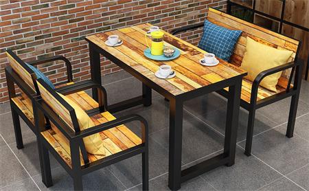 中式風格實木快(kuài)餐桌椅