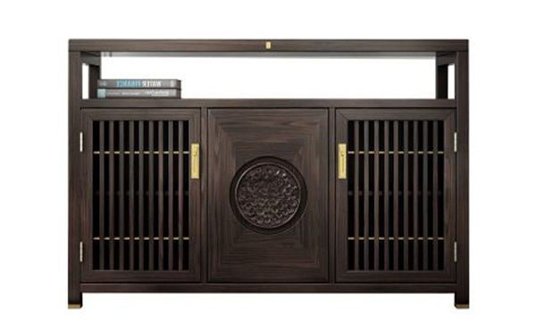 中式優質實木餐廳備餐櫃家具定製