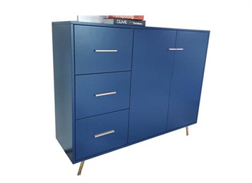 定製餐廳輕奢實木金屬腳備餐櫃