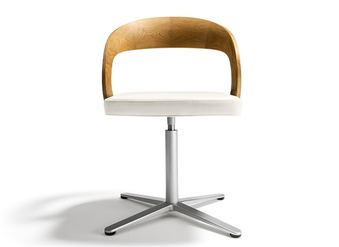 美式餐廳創意不鏽鋼鏤空靠背旋轉椅子