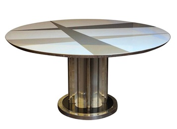 現代輕奢不（bú）鏽鋼岩板（bǎn）高檔