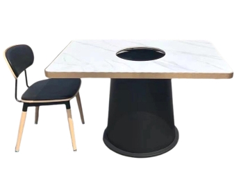 牛肉火鍋店大理石電磁（cí）爐火鍋桌