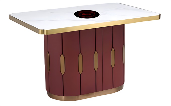 時尚輕奢大理（lǐ）石火鍋餐（cān）桌