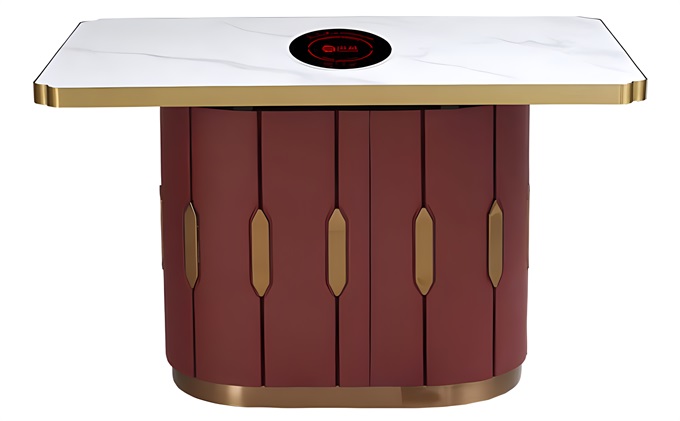 時尚輕（qīng）奢大理石火鍋餐桌