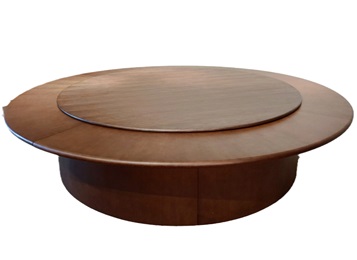 酒店會（huì）所簡（jiǎn）約實（shí）木電動餐桌大圓桌（zhuō）