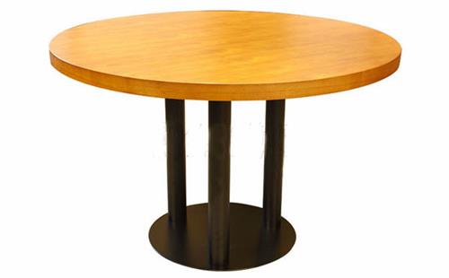 酒樓飯店包廂簡約大圓實木餐桌（zhuō）