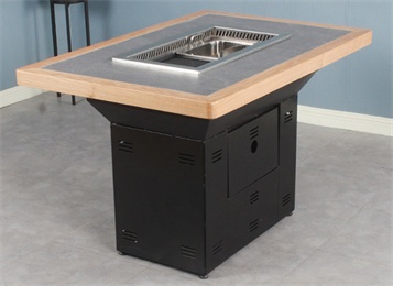 無煙（yān）涮烤涮一體火鍋桌_商用烤涮一（yī）體桌