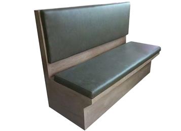 火鍋店休閑實木雙人皮（pí）卡座