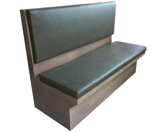 火鍋店休閑實木雙人皮（pí）卡座