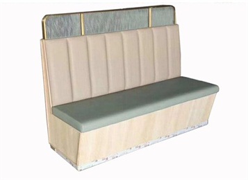 簡約（yuē）田園風火鍋店實木（mù）卡座沙發（fā）生產廠家