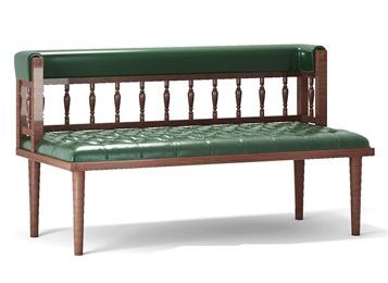 火鍋店中式古典實木（mù）卡座沙發