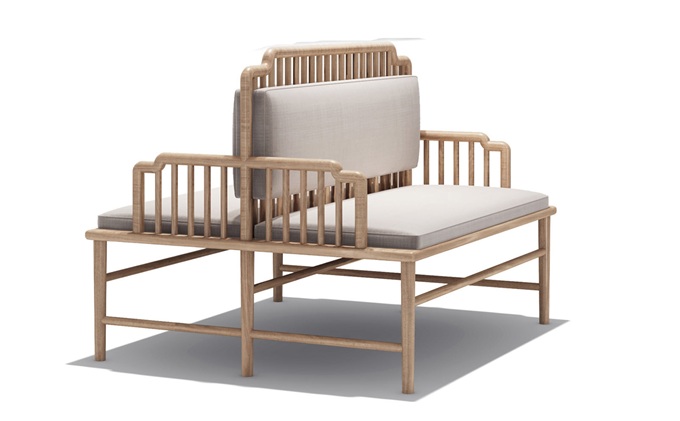 火鍋店布藝軟包休閑實木雙麵卡座沙發