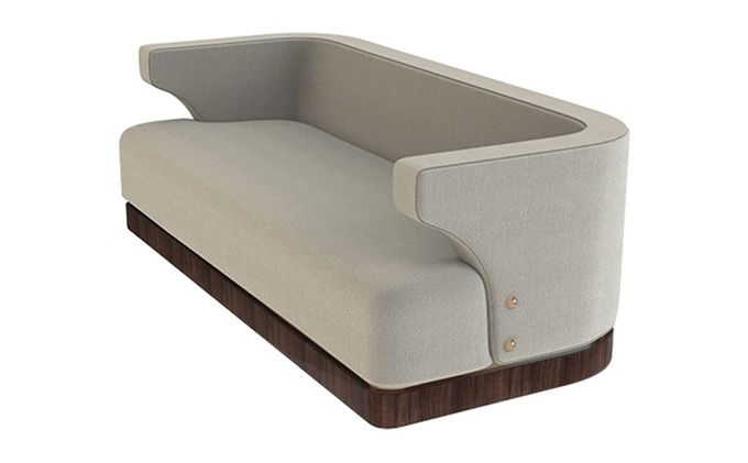 自助火鍋店絨皮（pí）實木休（xiū）閑卡座沙發