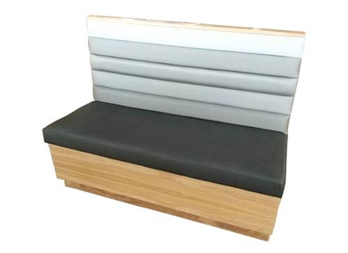 現代簡約實木火(huǒ)鍋卡座沙發