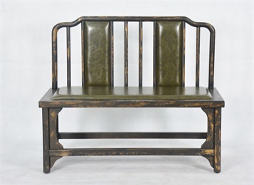 火鍋店中（zhōng）式明清仿古皮藝雙人卡座