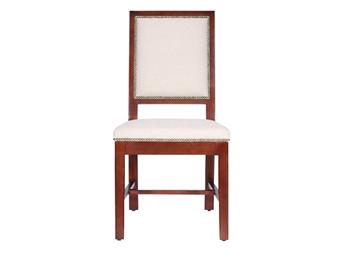 美式古典實（shí）木火（huǒ）鍋餐廳靠背椅子