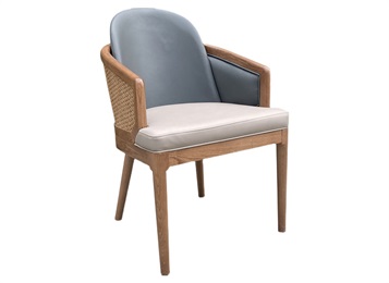 火鍋店時尚實木扶手餐（cān）椅