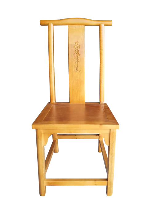 老榆木餐椅中式實木餐椅 明清仿古（gǔ）老火鍋椅子正麵展示