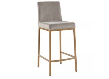 歐式酒吧拉絲金吧台椅