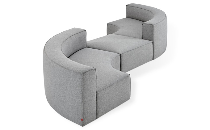 極（jí）簡風格酒吧個（gè）性幾何形沙發