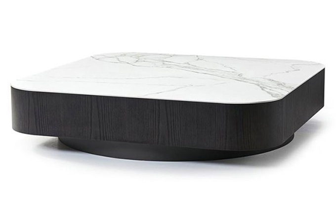 音樂清（qīng）吧（ba）新中式實木岩板正（zhèng）方形茶（chá）幾