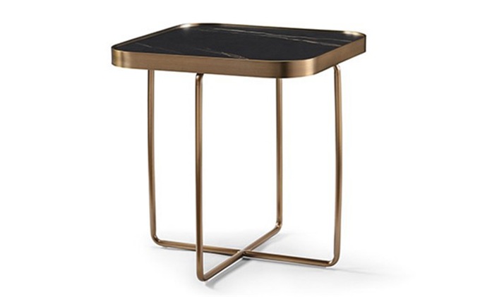 休閑小酒吧鈦金現代極簡不鏽鋼茶幾