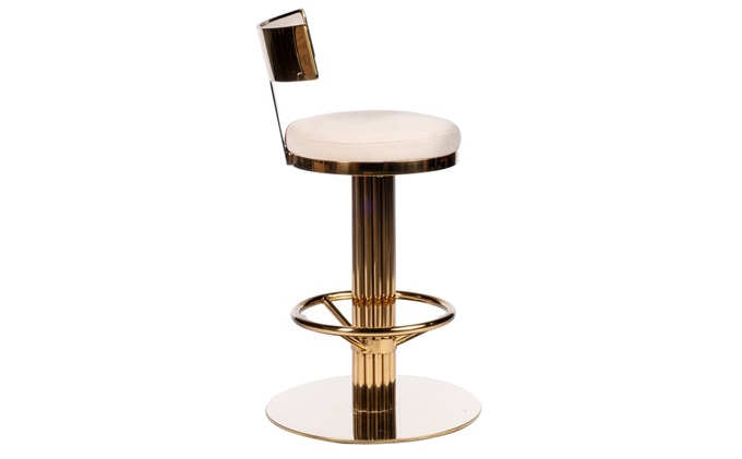 高（gāo）檔酒吧不鏽鋼椅子_簡約酒吧旋轉椅