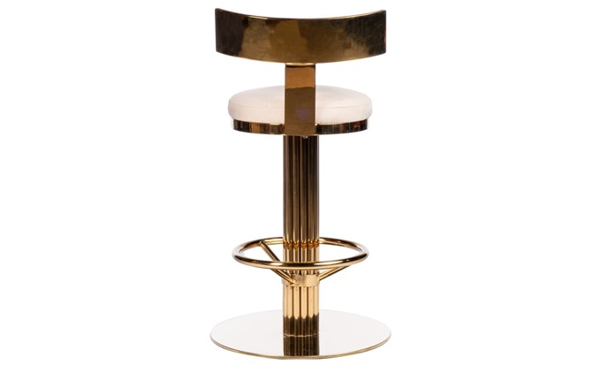 高檔（dàng）酒吧不鏽鋼椅子_簡約酒（jiǔ）吧旋轉椅