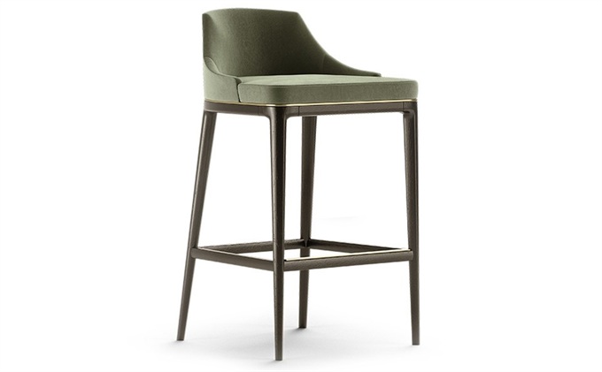 酒（jiǔ）吧木質（zhì）吧台椅子_高腿靠背吧台椅