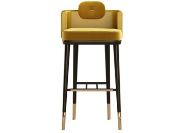 清吧實木吧（ba）椅高腳椅_長沙（shā）酒吧休閑椅