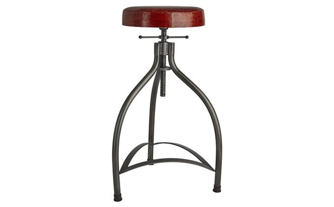 北歐酒吧古（gǔ）典鐵藝簡約吧台圓凳子