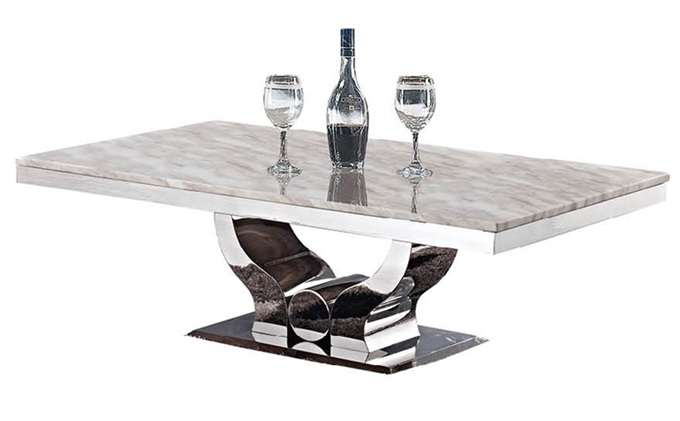 量販式ktv現代（dài）大理（lǐ）石不鏽鋼長方形茶幾