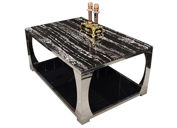 高端（duān）商（shāng）務ktv現代簡約不鏽鋼茶幾