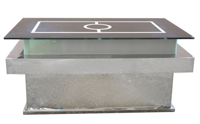 ktv專用發光鋼化玻璃不鏽鋼茶幾