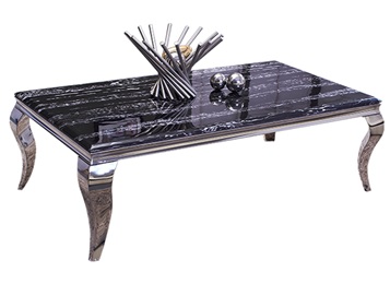 高檔ktv現代簡約長方形不鏽鋼（gāng）茶幾