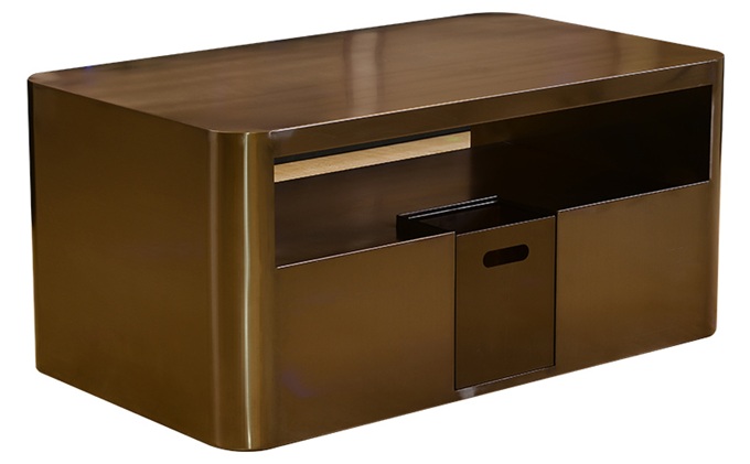 音樂清吧包廂時（shí）尚帶抽屜不鏽鋼茶幾散台桌