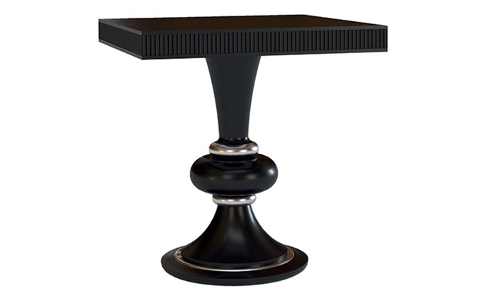 美式酒吧複古懷舊風格黑(hēi)色(sè)實(shí)木酒吧桌