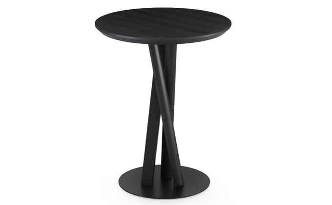 休閑清吧（ba）簡約實木圓（yuán）形高吧台