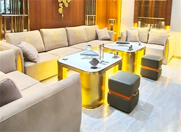 夜總會酒吧ktv發光不鏽鋼茶幾