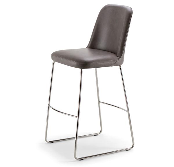 現（xiàn）代簡（jiǎn）約酒吧不鏽鋼休閑吧椅