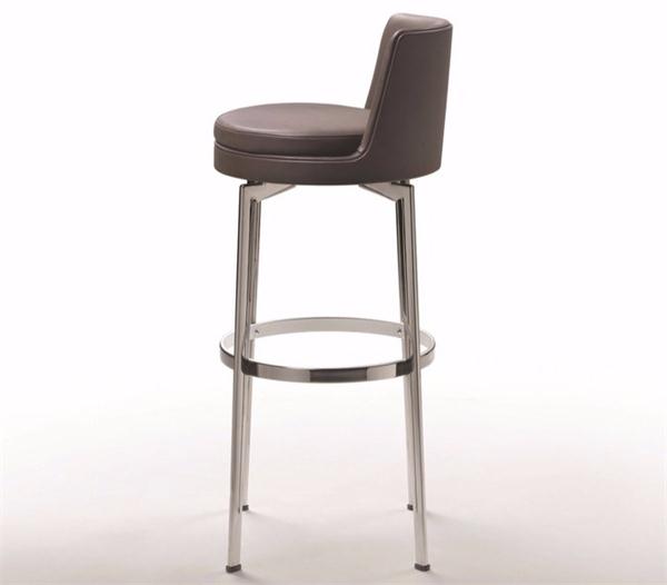 北歐風酒吧不鏽鋼高腳（jiǎo）椅