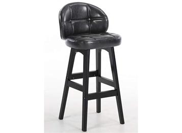 現（xiàn）代輕奢皮藝實木酒吧高（gāo）吧椅
