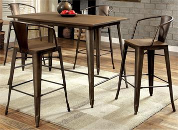 中式複古不（bú）鏽鋼酒吧吧台高腳椅