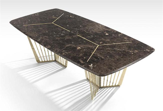 北歐風不鏽鋼酒吧（ba）長方桌