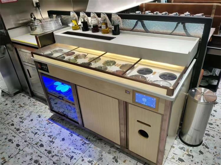 八合裏火鍋自助醬料台 冷藏保鮮調料台 智能（néng）多功能醬料台