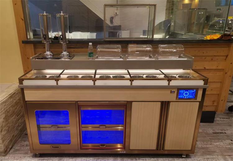 劉一（yī）手（shǒu）火鍋定製調料台 智能調料台 自助多功（gōng）能智能調料台