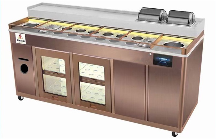 轉轉小火鍋智能調料（liào）台智能（néng）多功能醬料台