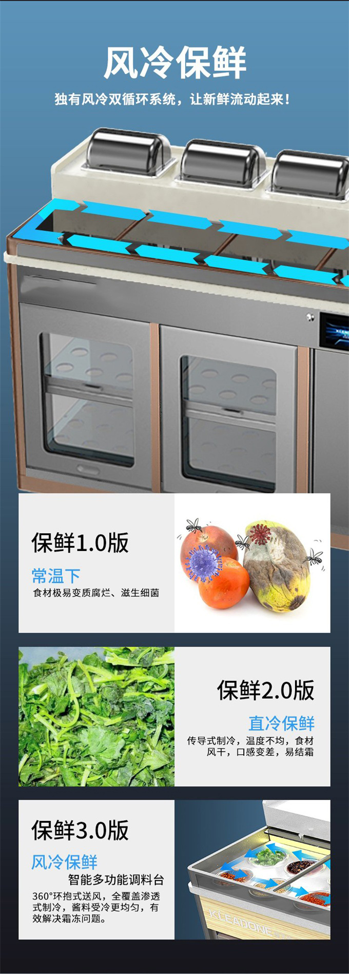 火鍋（guō）店智能多功能多重保鮮醬料台